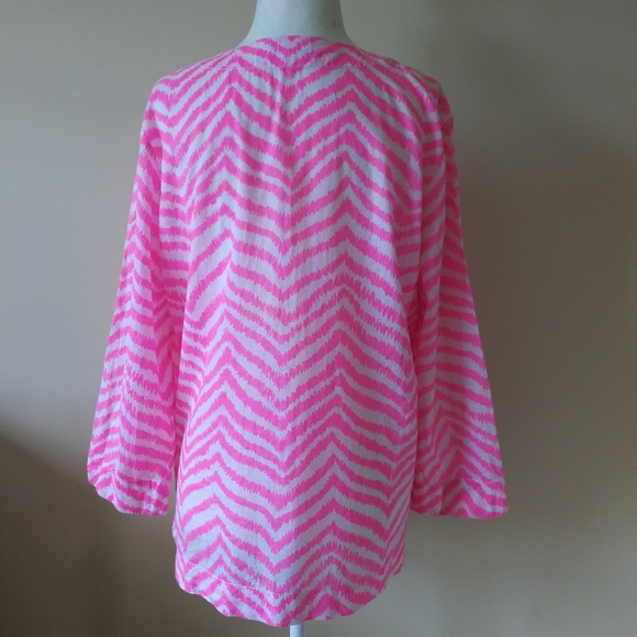 Lilly Pulitzer Amelia Island Zebron Print Tunic - Picture 6 of 7
